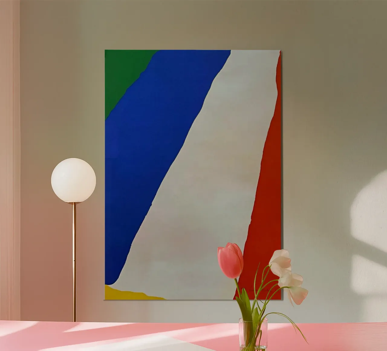 Helen Frankenthaler Untitled (Harrison 11) Poster mit Aluminium Rahmen von The Dillart