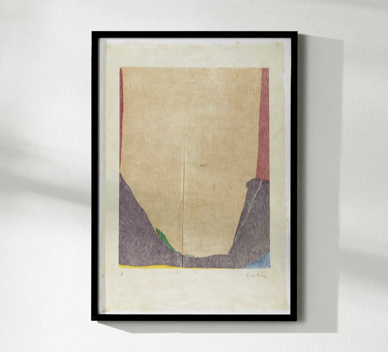 Helen Frankenthaler Oriente e oltre poster con telaio in legno da The Dillart