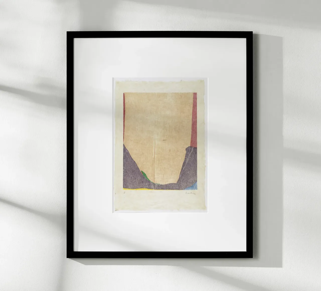 Helen Frankenthaler Oriente e oltre poster con telaio in legno da The Dillart