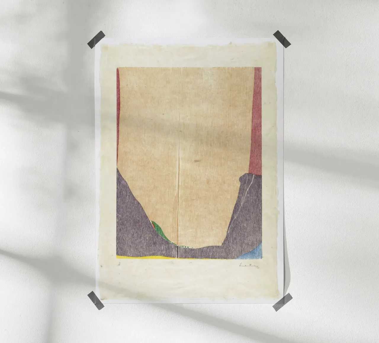 Helen Frankenthaler Oriente e oltre poster con telaio in legno da The Dillart