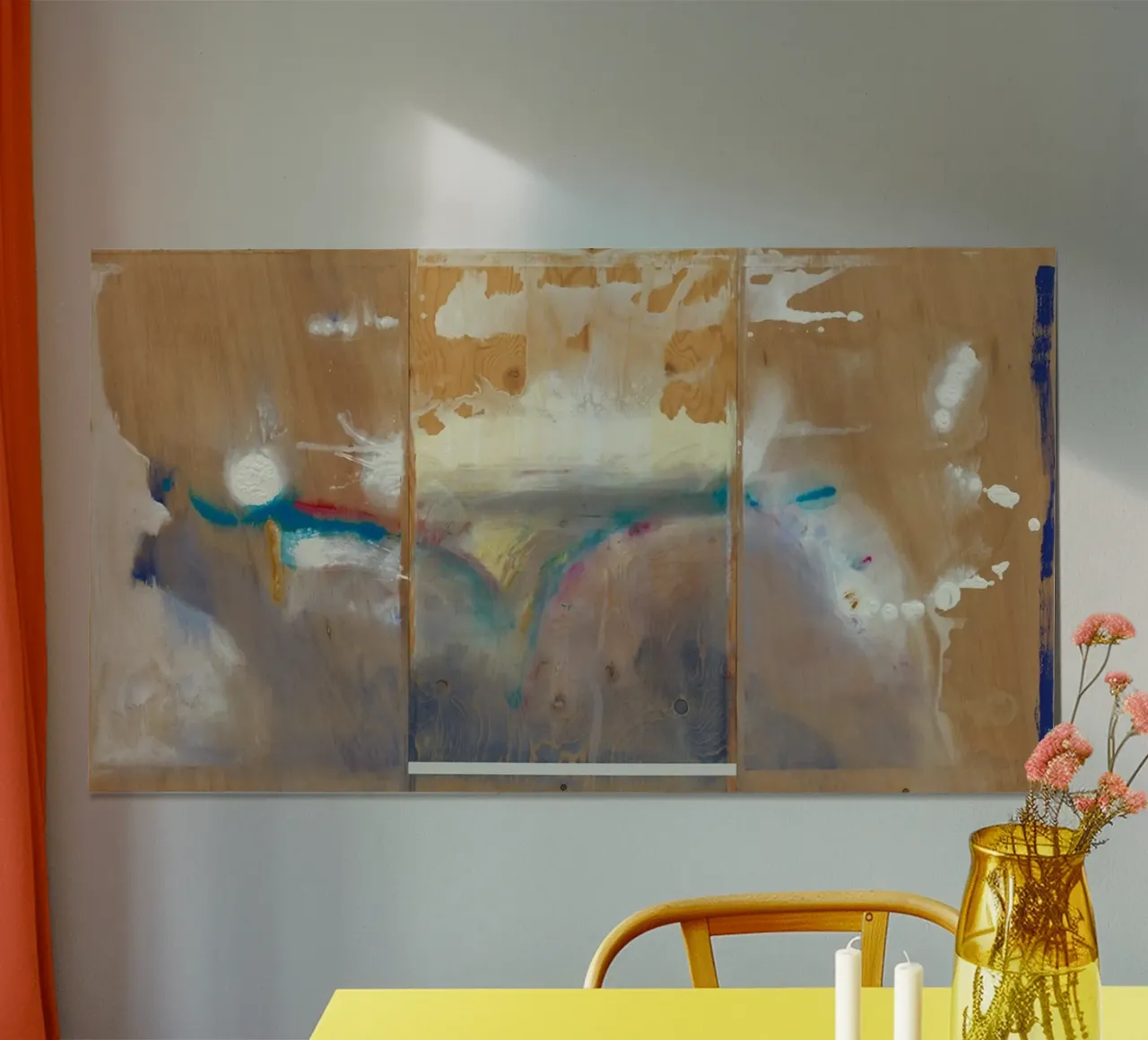 Helen Frankenthaler Madama Butterfly poster con telaio in legno da The Dillart