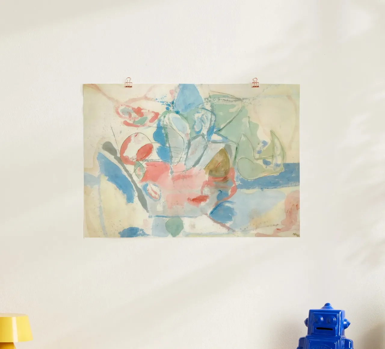 Helen Frankenthaler Montagne e mare poster con telaio in legno da The Dillart