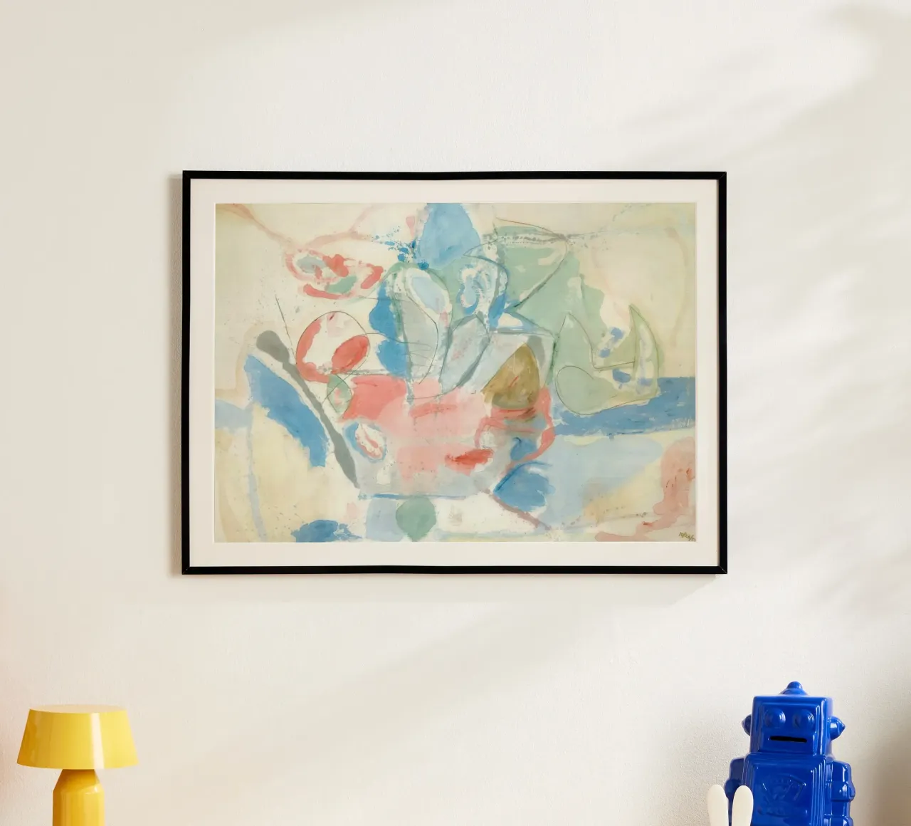 Helen Frankenthaler Montagne e mare poster con telaio in legno da The Dillart
