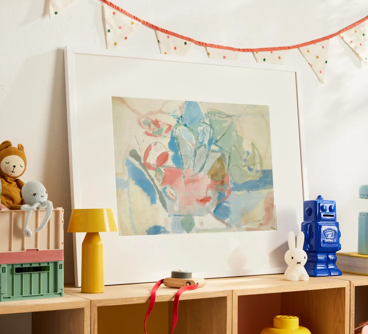 Helen Frankenthaler Montagne e mare poster con telaio in legno da The Dillart