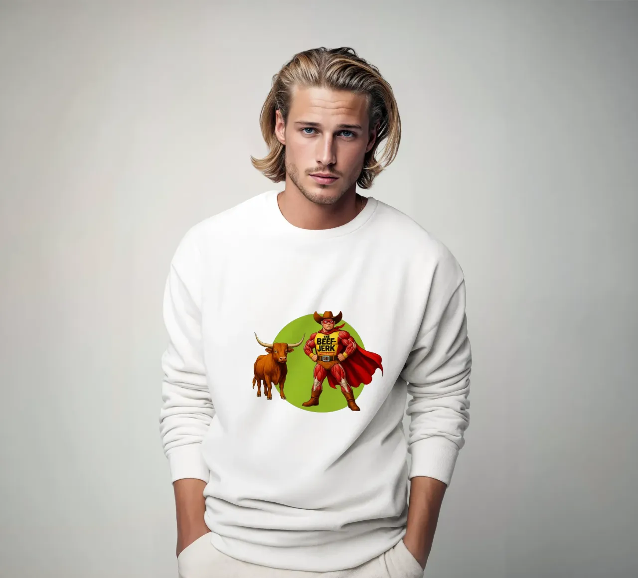 THE BEEF JERK felpa da Vintage Van Gogh