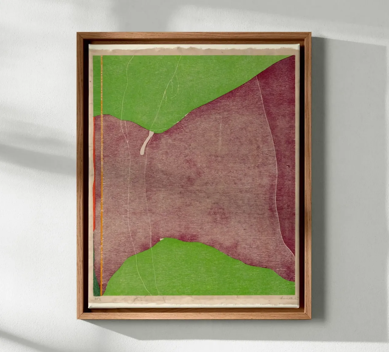 Helen Frankenthaler Savage Breeze canvas met Baklijst van The Dillart