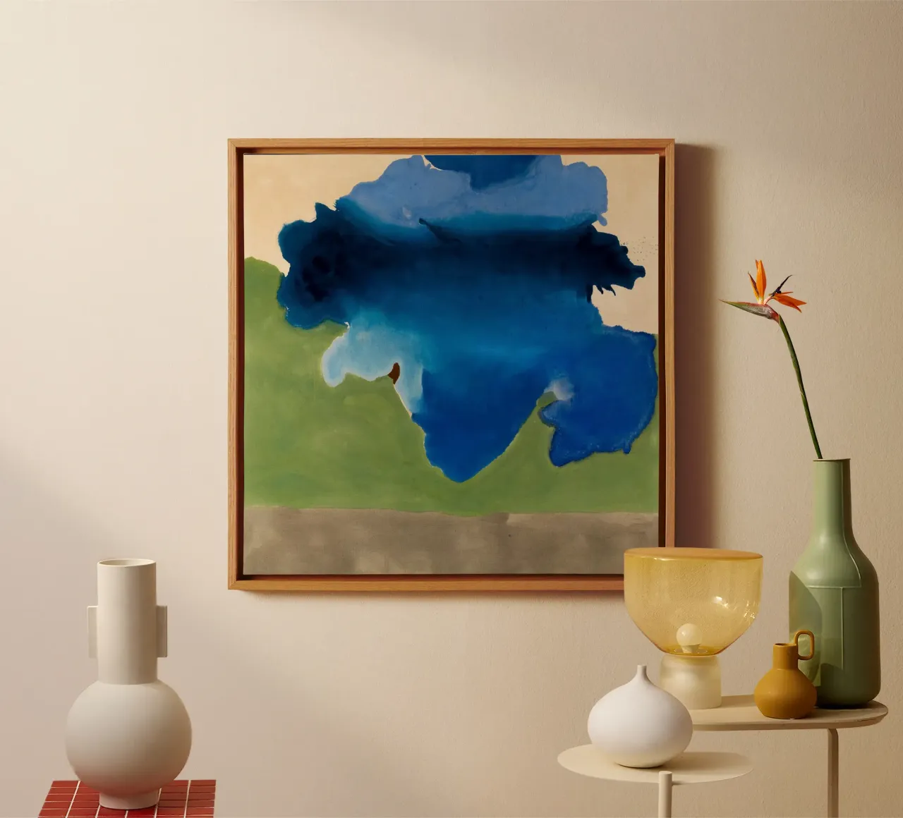 Helen Frankenthaler La baia tela con Cornice a cassetta da The Dillart