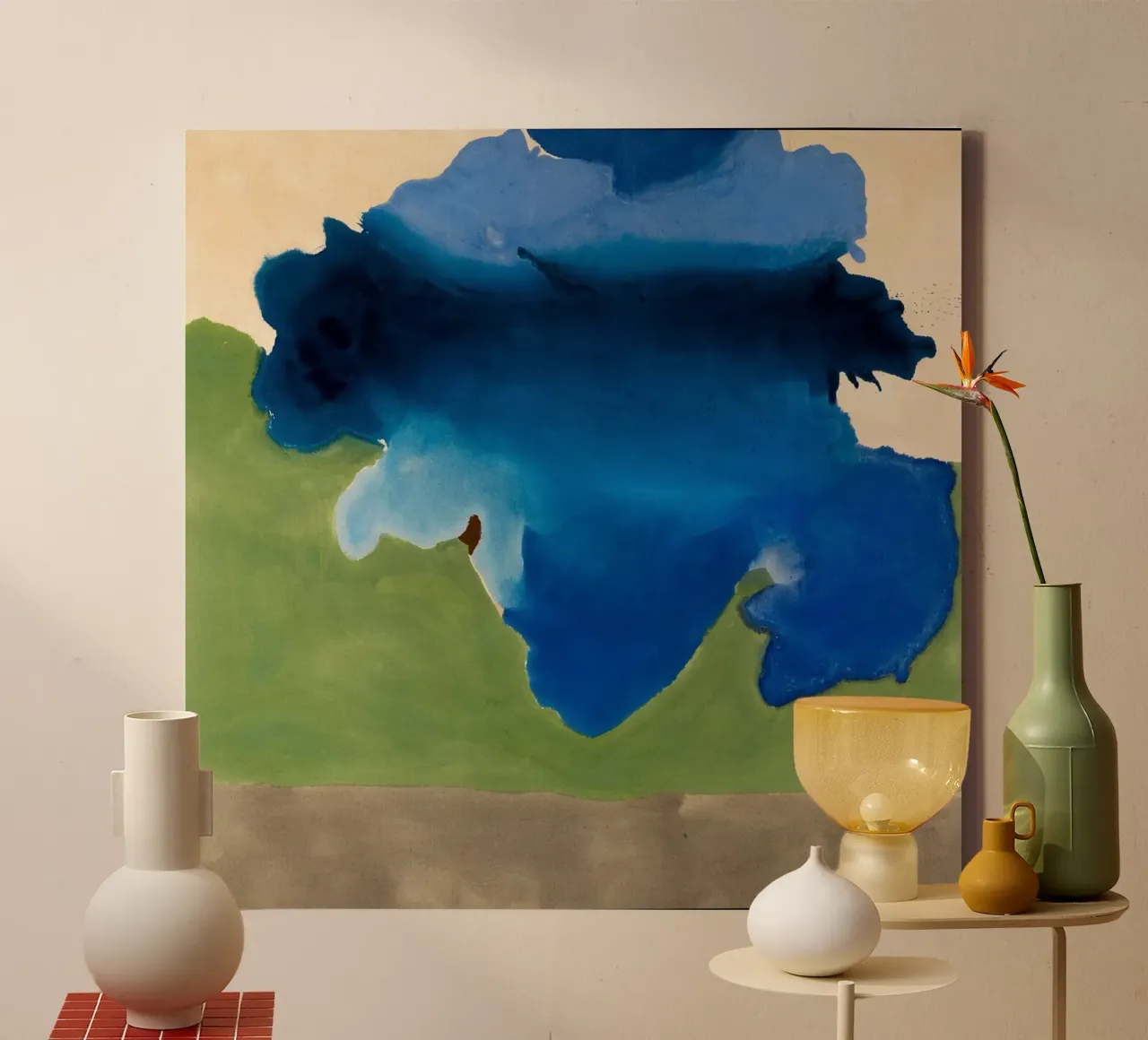 Helen Frankenthaler La baia tela con Cornice a cassetta da The Dillart