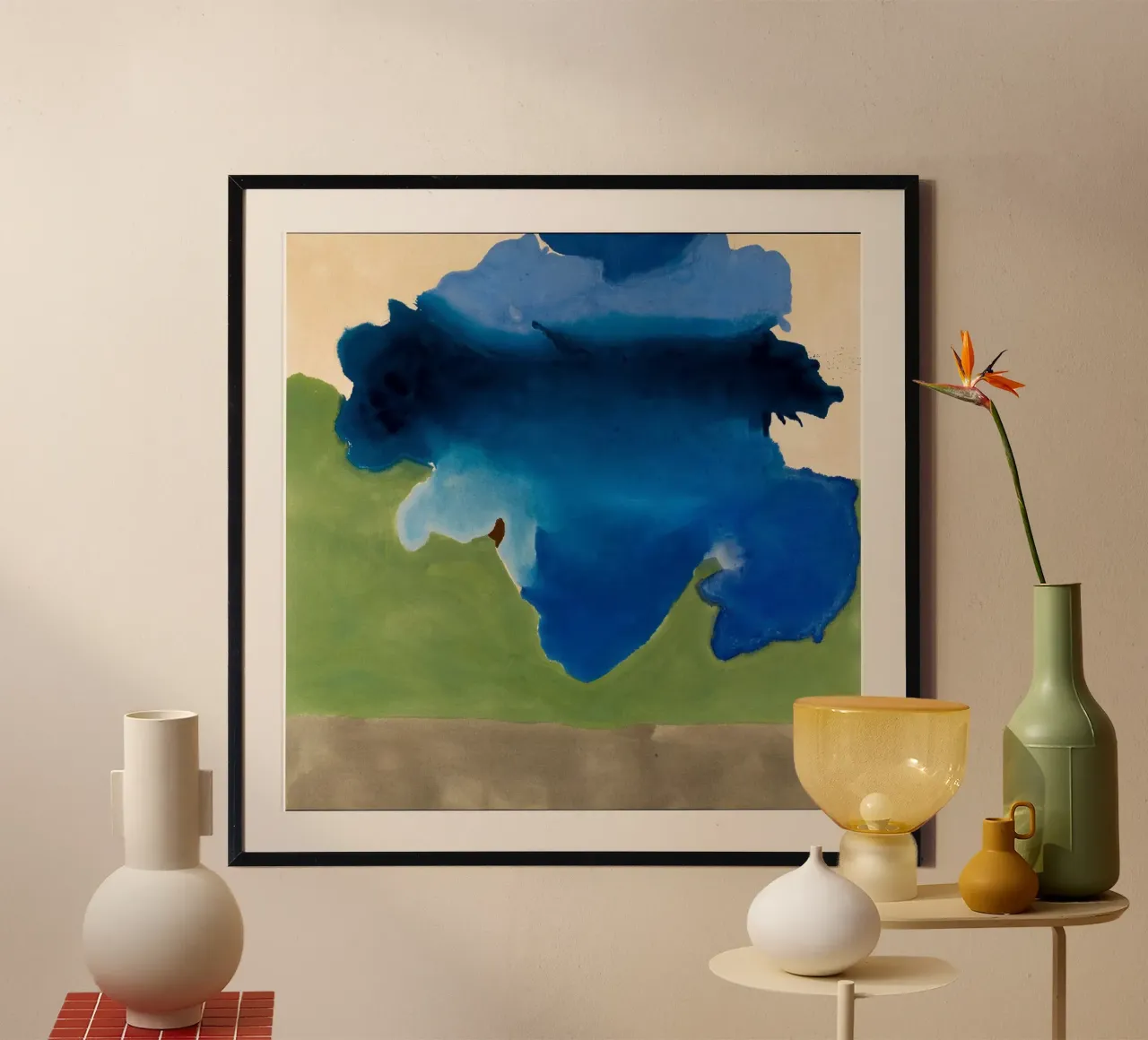 Helen Frankenthaler La baia poster con telaio in plastica da The Dillart