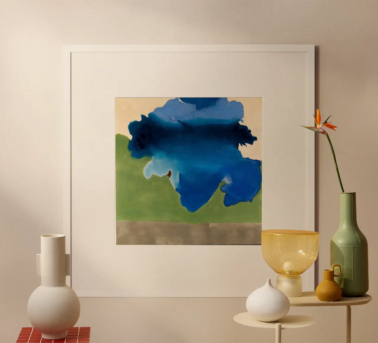 Helen Frankenthaler La baia poster con telaio in plastica da The Dillart