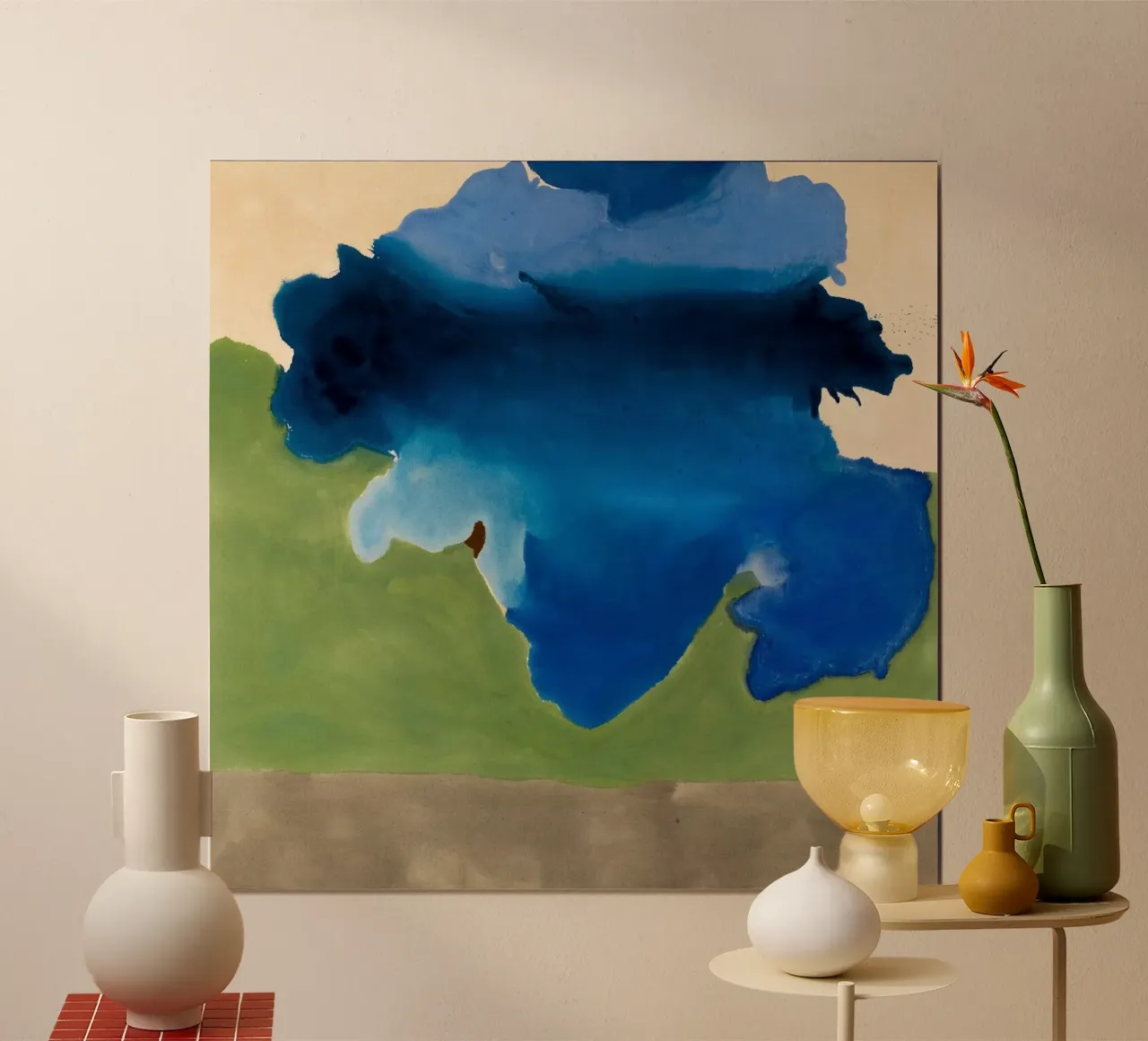 Helen Frankenthaler La baia poster con telaio in plastica da The Dillart