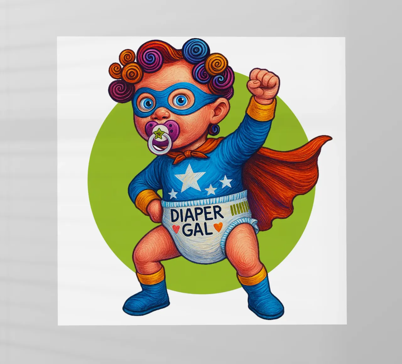 DIAPER GAL pellicola backlit da Vintage Van Gogh