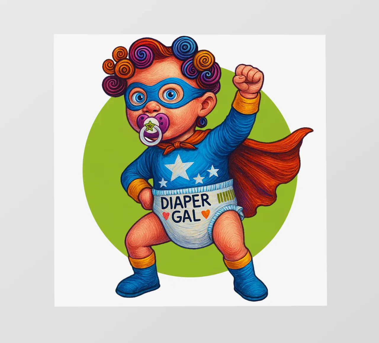 DIAPER GAL pellicola backlit da Vintage Van Gogh