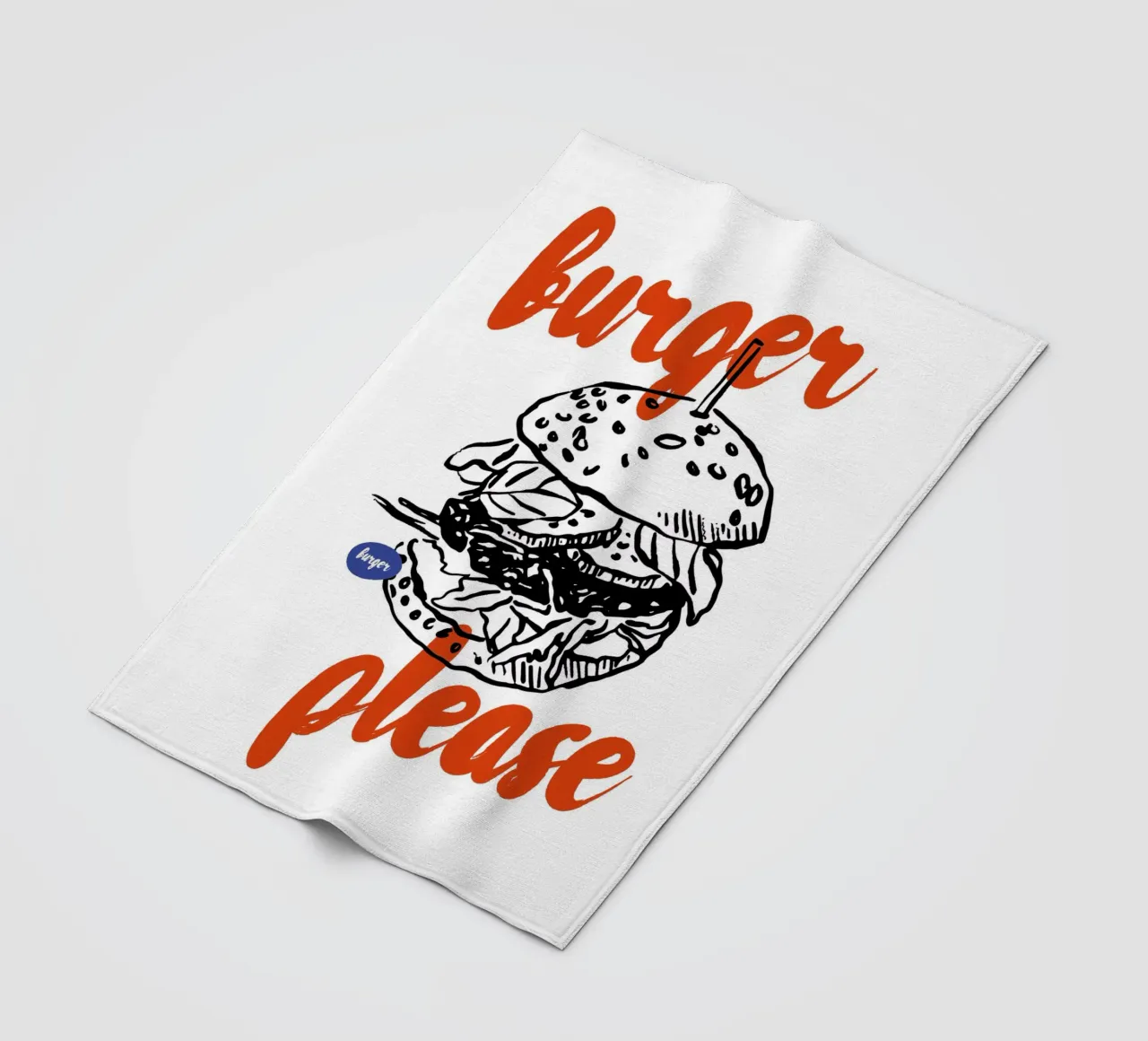 Boho Food 10 Burger Please coperta in pile da Boho Print Collection