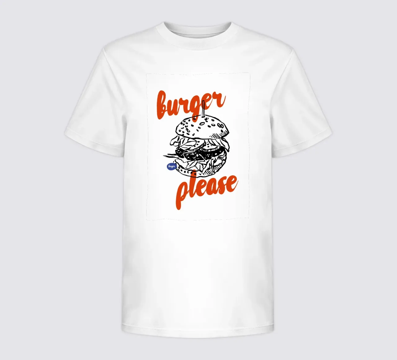 Boho Food 10 Burger Please t-shirt bambini da Boho Print Collection