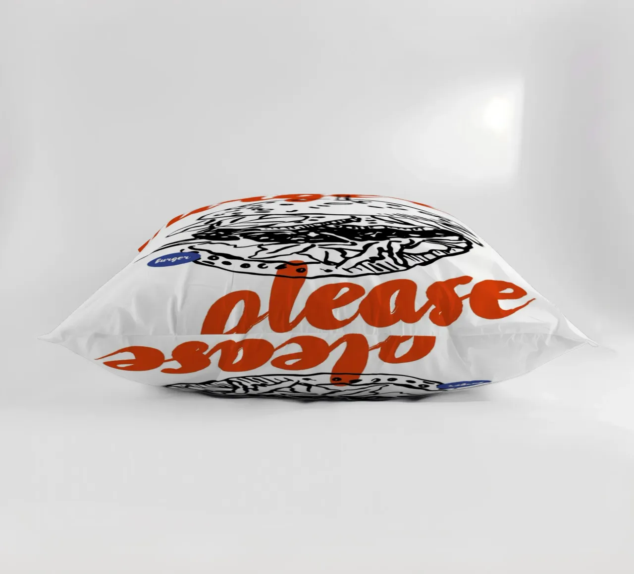 Boho Food 10 Burger Please cuscino da Boho Print Collection