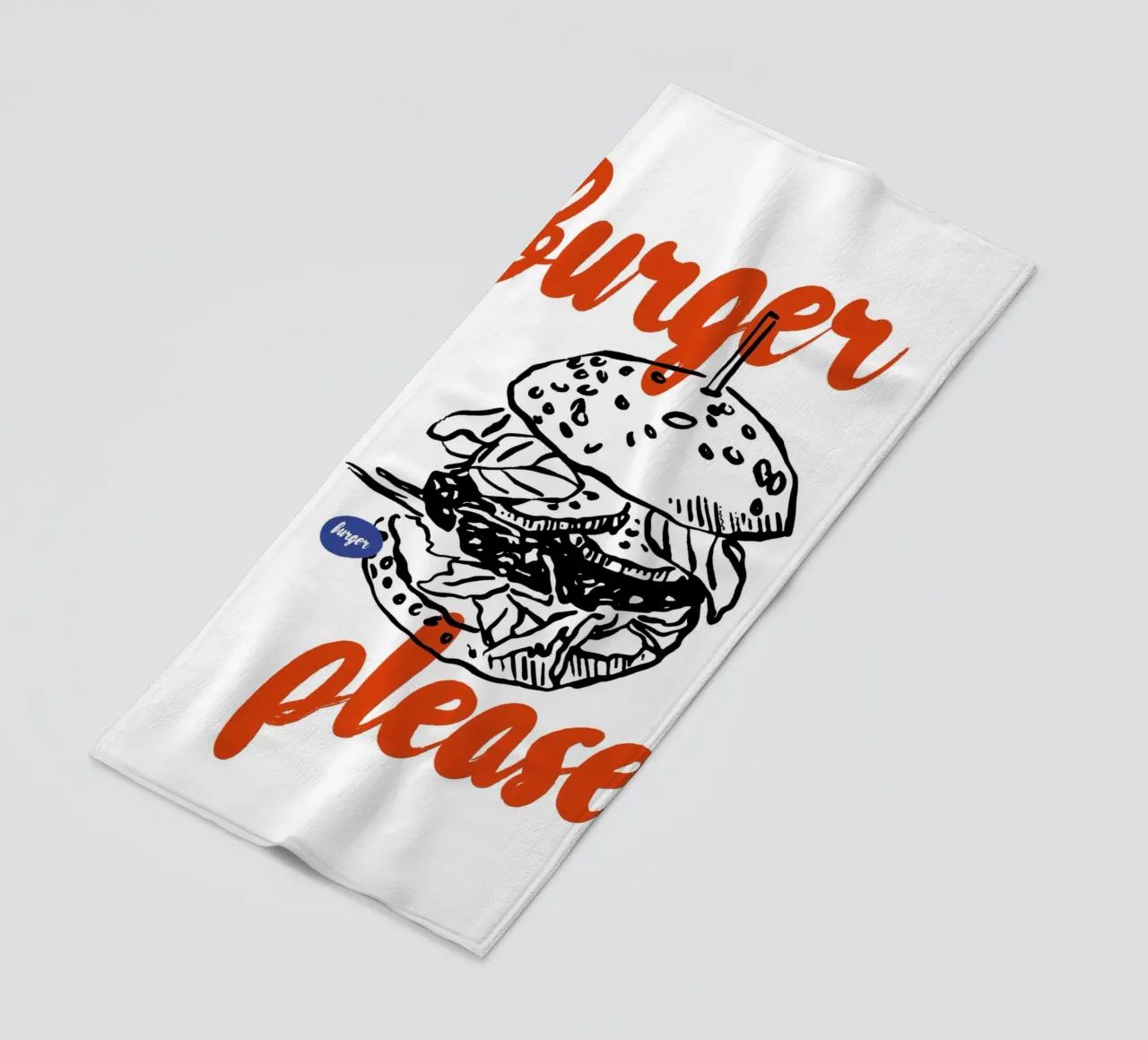 Boho Food 10 Burger Please telo mare da Boho Print Collection