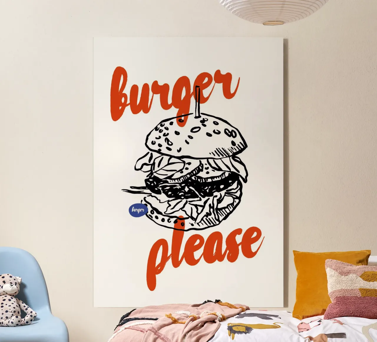 Boho Food 10 Burger Please plexiglass da Boho Print Collection