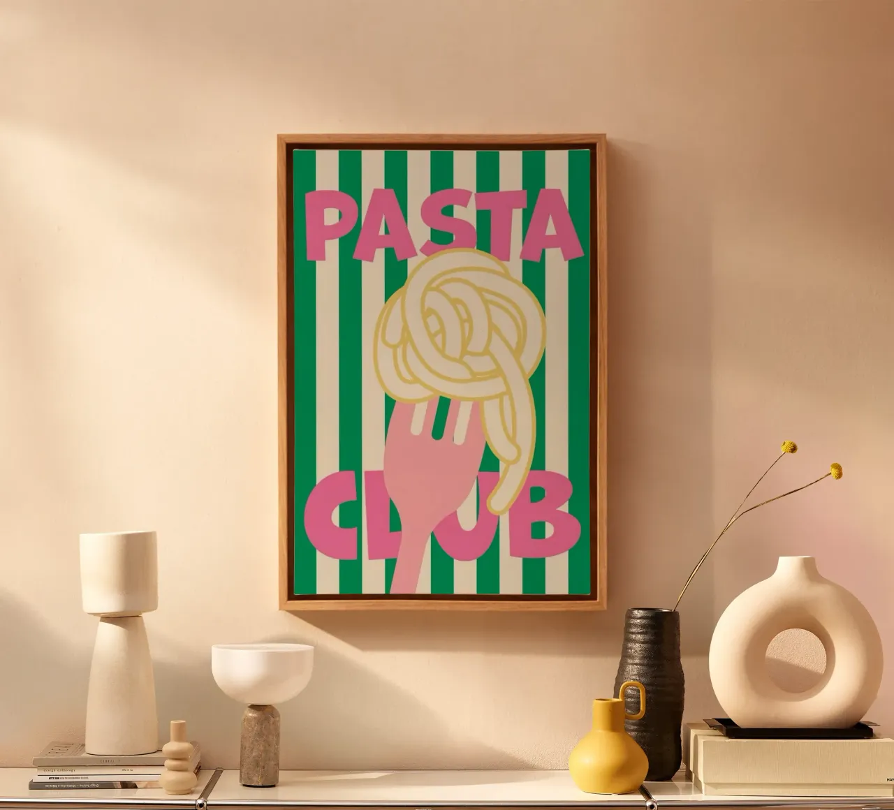 pasta club canvas met Baklijst van sophiaz
