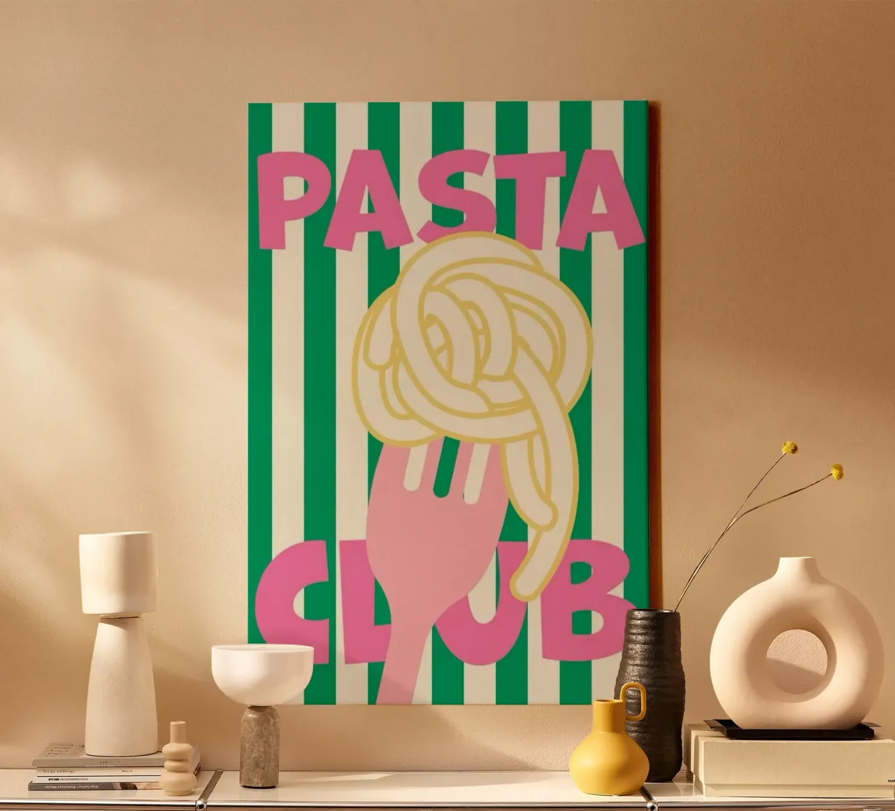 pasta club canvas met Baklijst van sophiaz