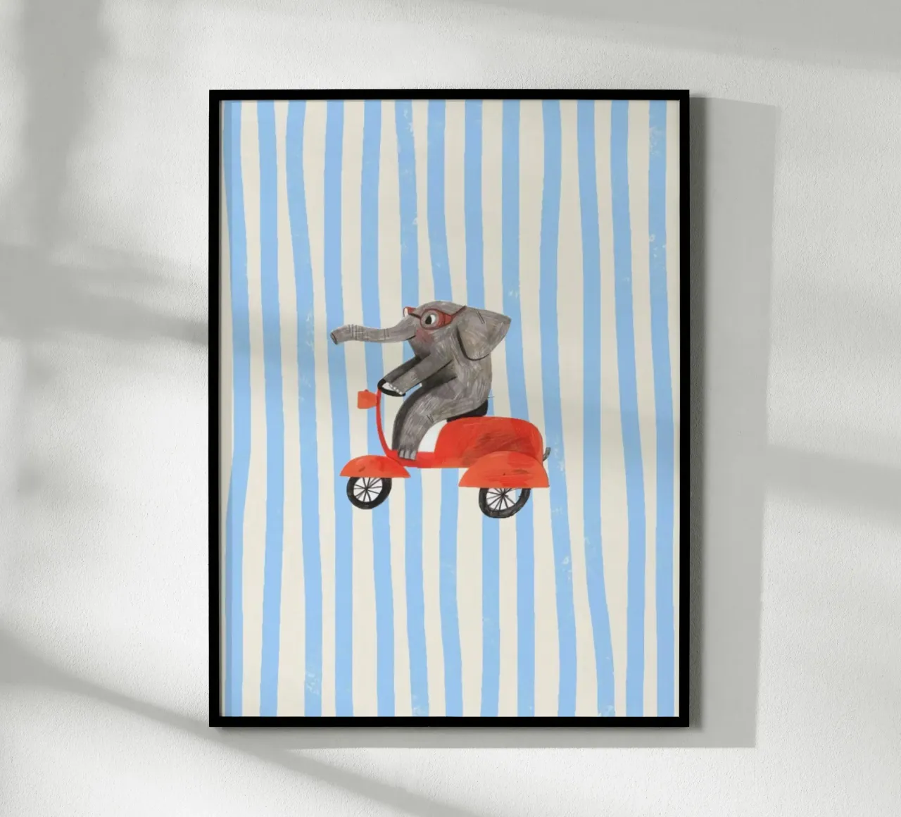 elephant on bike in line background poster da sophiaz