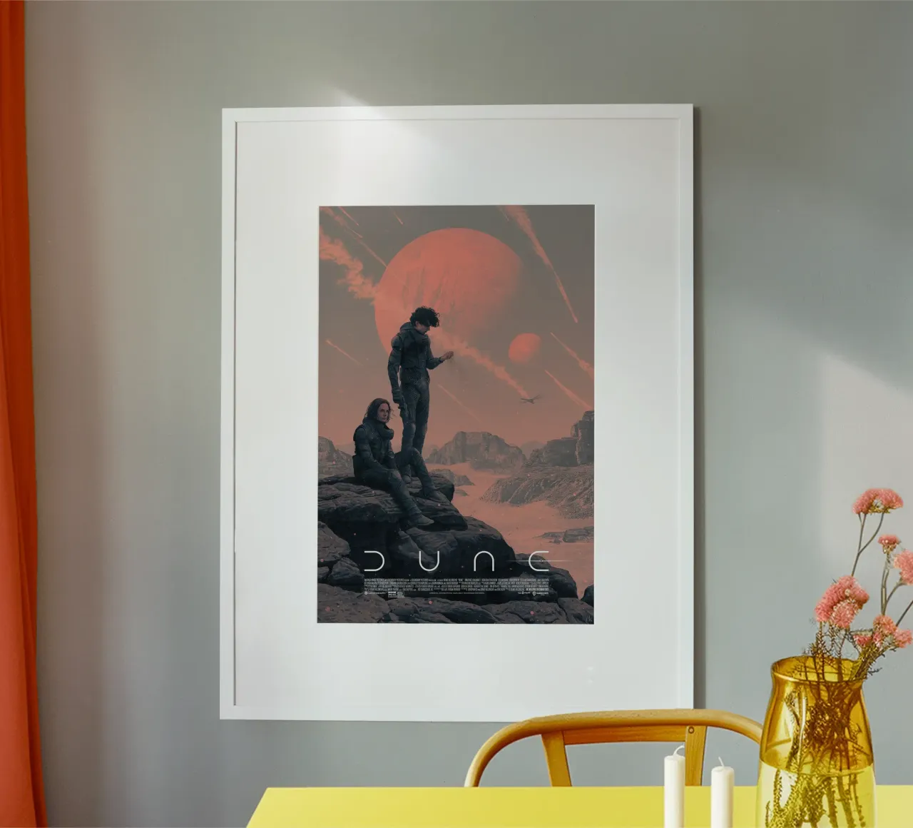 Dune classiche poster con telaio in alluminio da Bone Studio