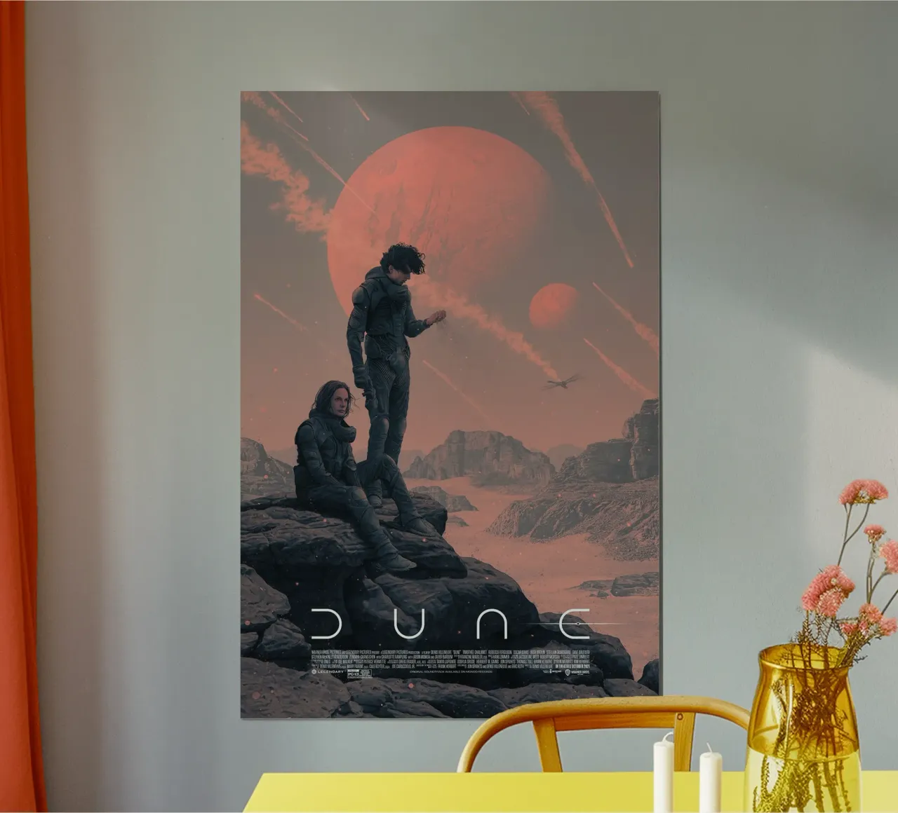Dune classiche poster con telaio in alluminio da Bone Studio