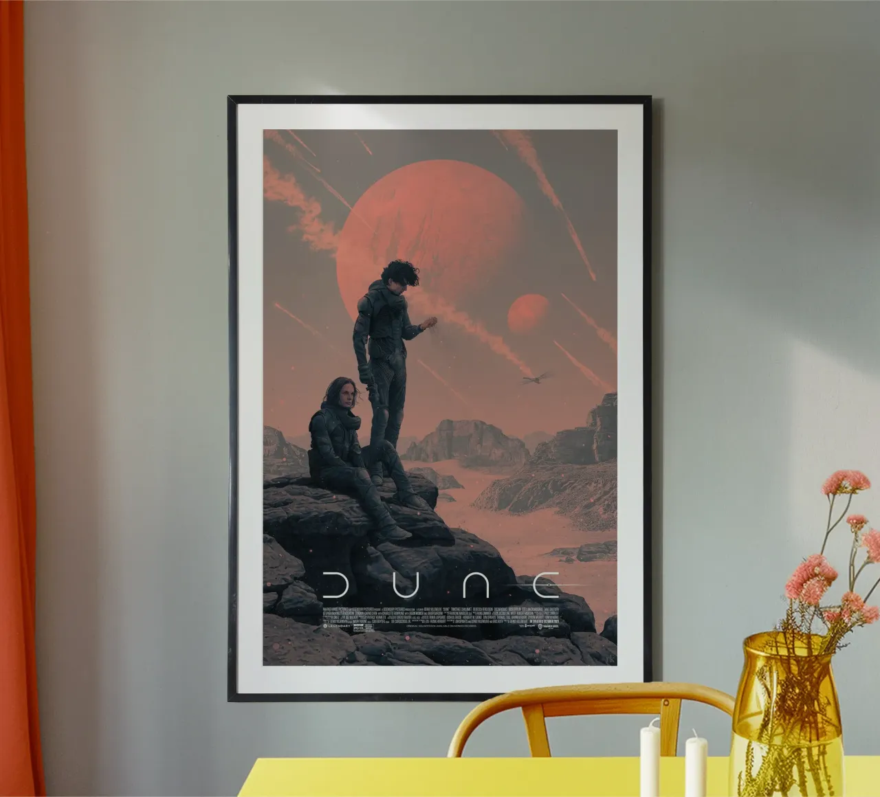 Dune classiche poster con telaio in alluminio da Bone Studio