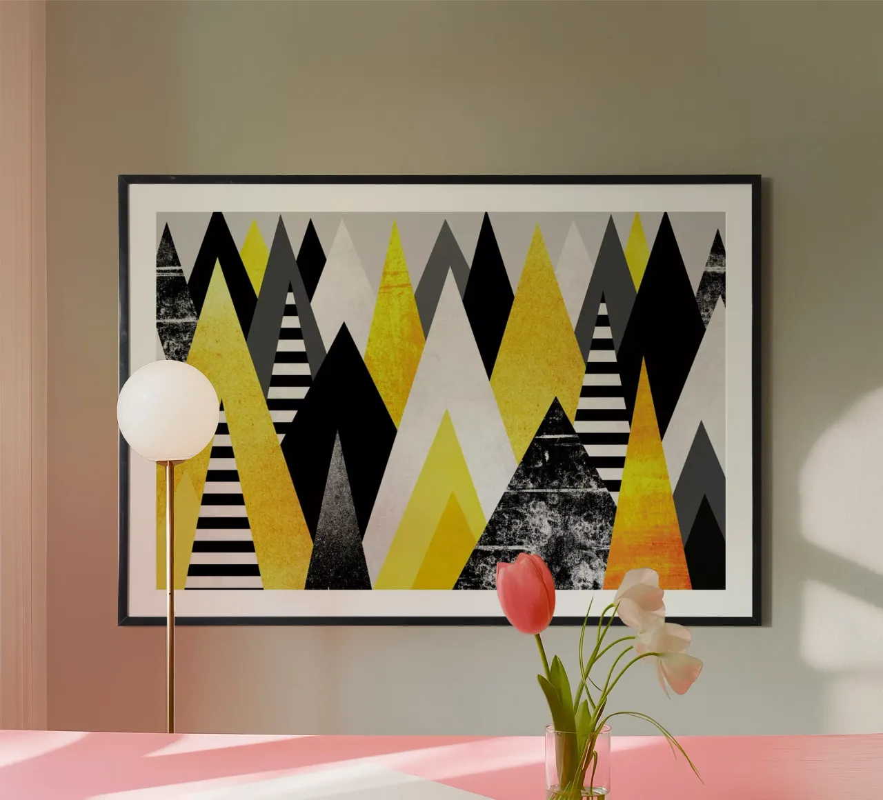 Yellow Peaks poster de Elisabeth Fredriksson