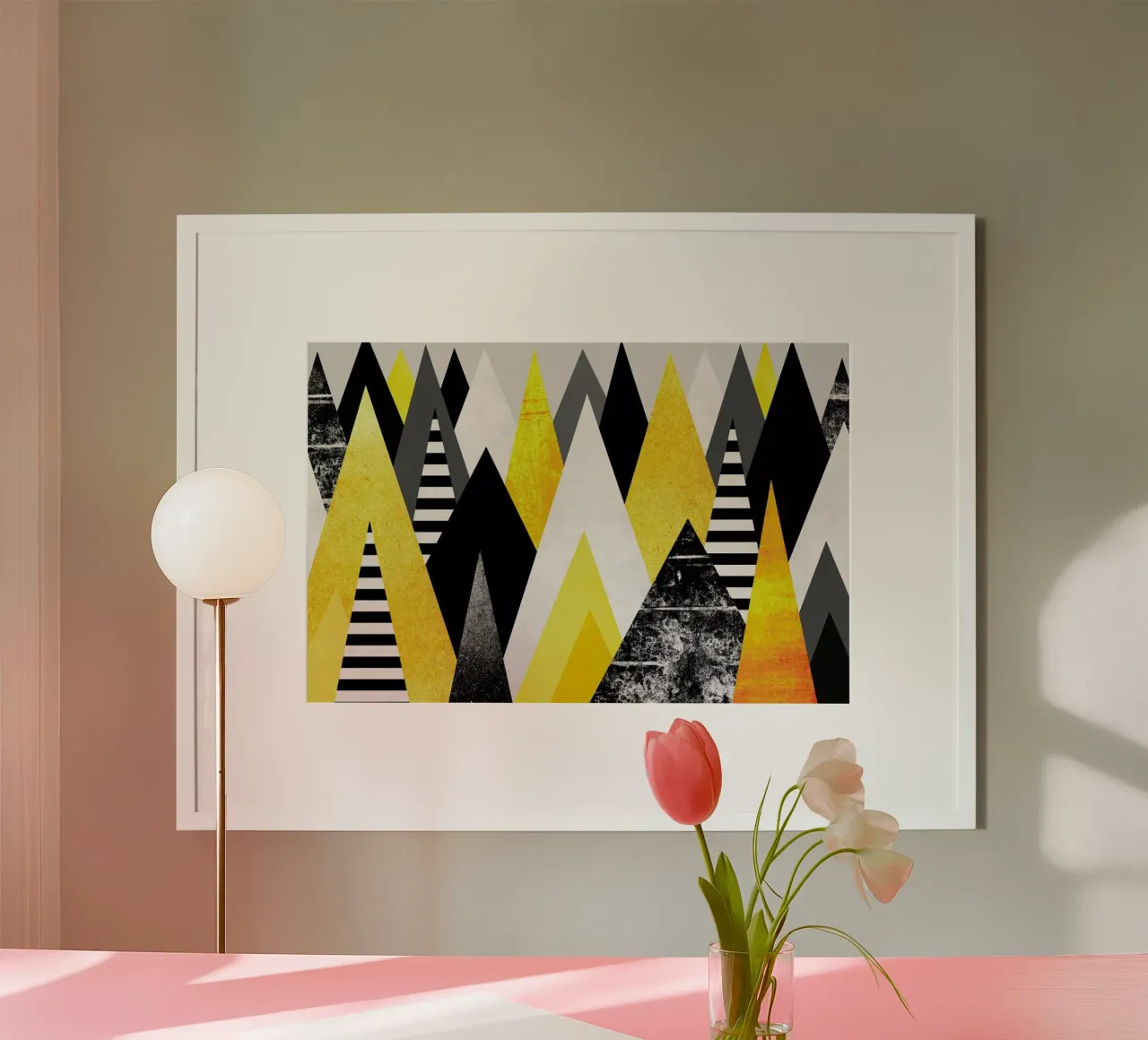 Yellow Peaks poster de Elisabeth Fredriksson