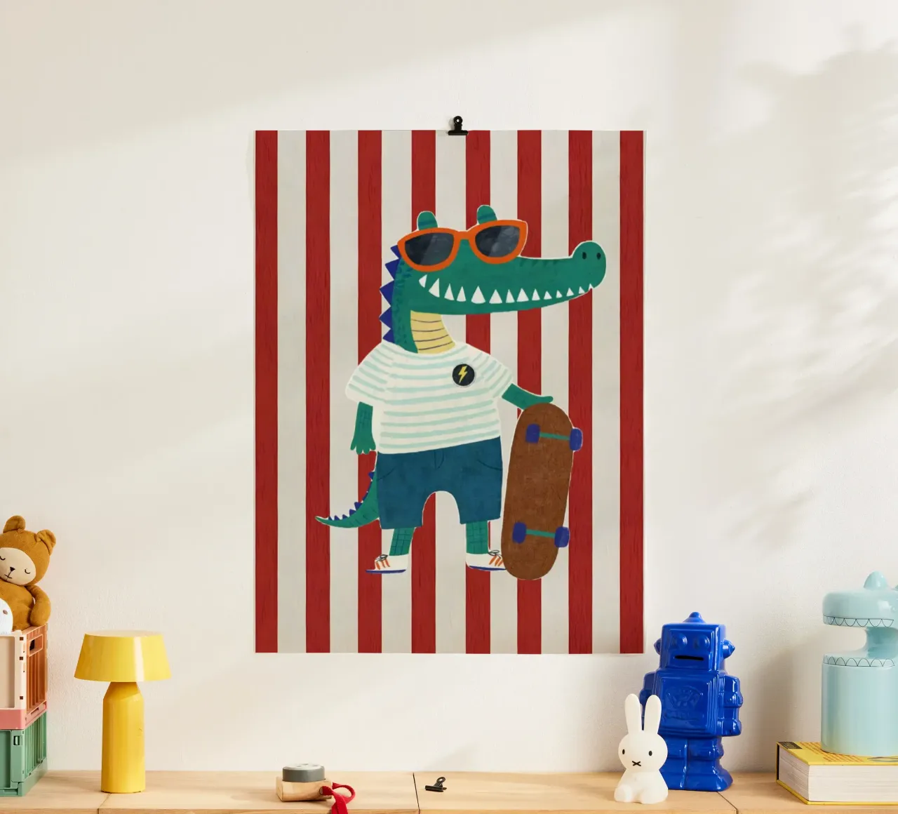 naughty crocodile poster de vicgaler