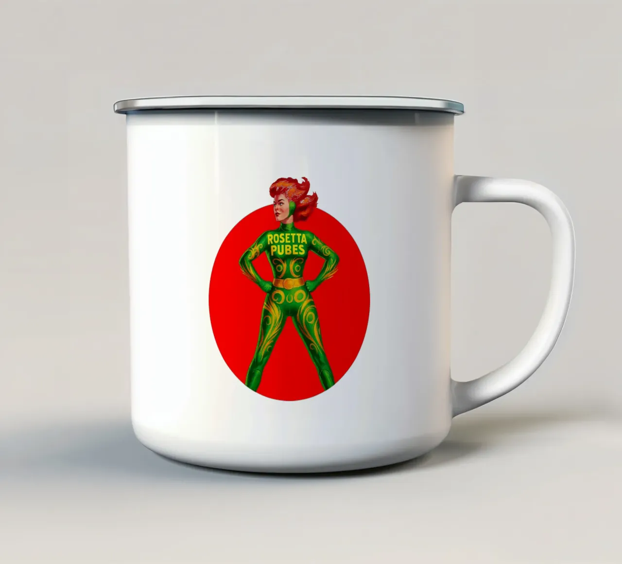 ROSETTA PUBES tazza in smalto da Vintage Van Gogh