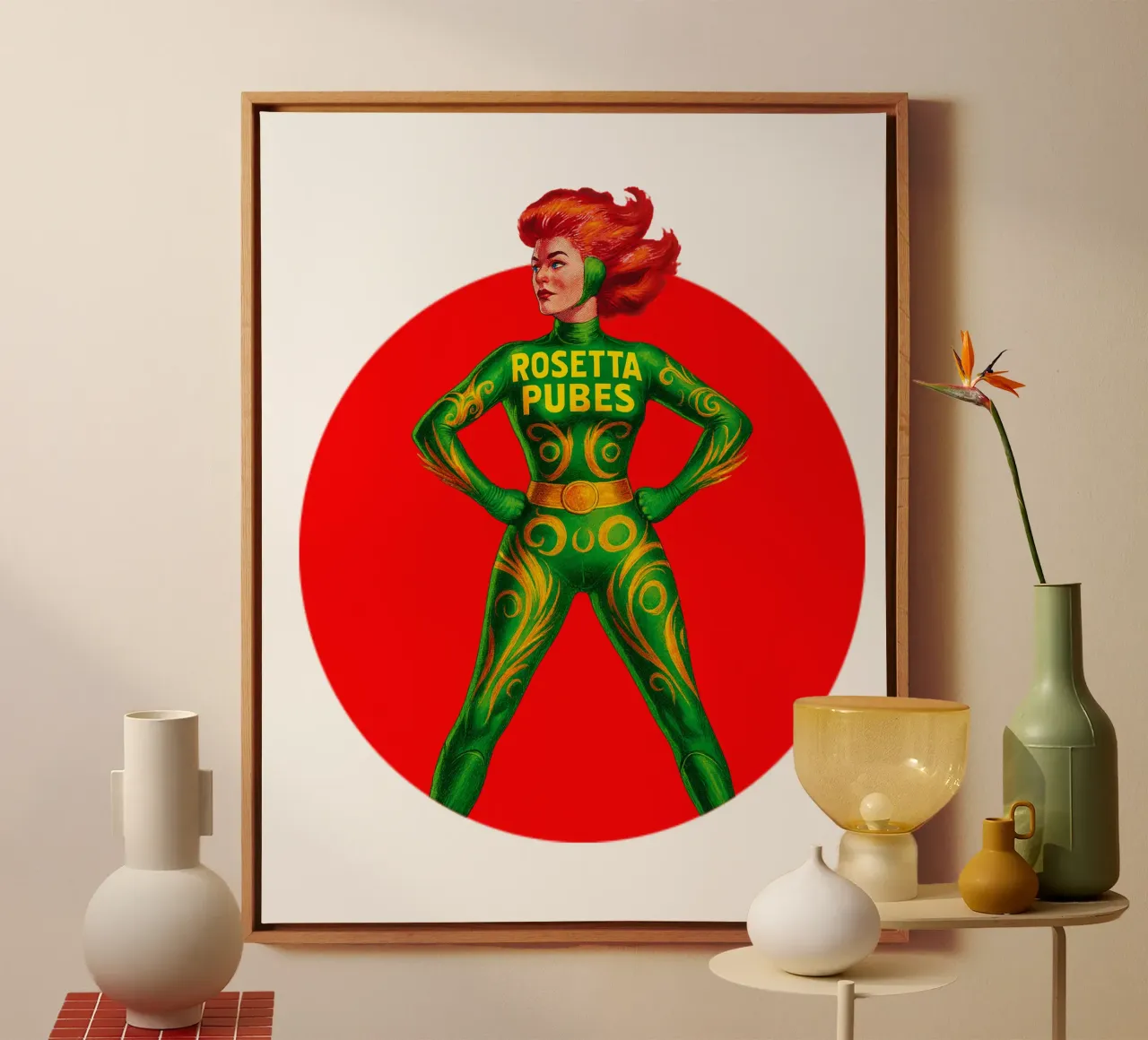 ROSETTA PUBES canvas met Baklijst van Vintage Van Gogh