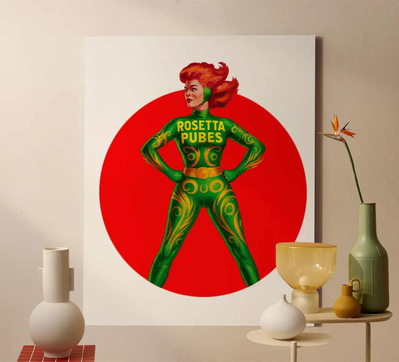 ROSETTA PUBES canvas met Baklijst van Vintage Van Gogh