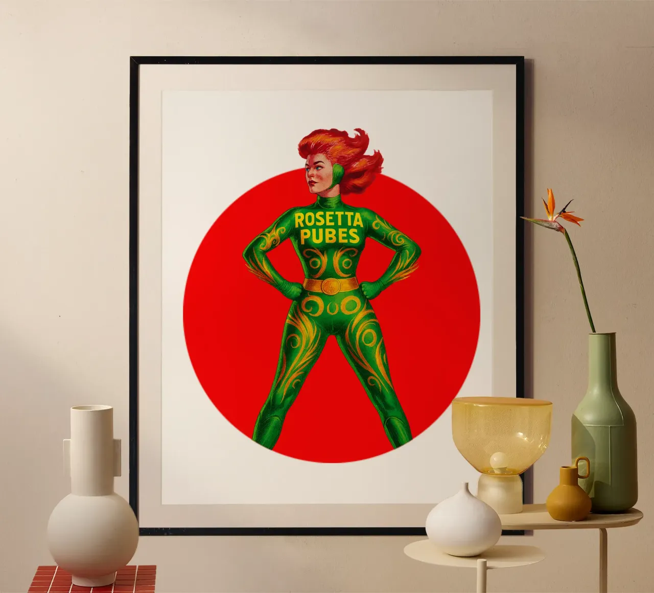 ROSETTA PUBES poster con telaio in alluminio da Vintage Van Gogh