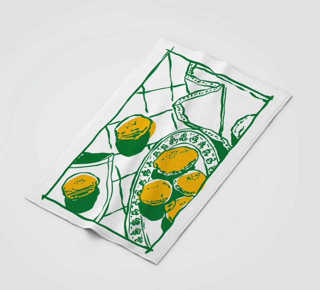 Boho Food 10 Lemons coperta in pile da Boho Print Collection
