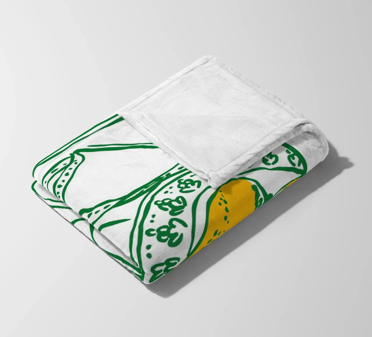 Boho Food 10 Lemons coperta in pile da Boho Print Collection