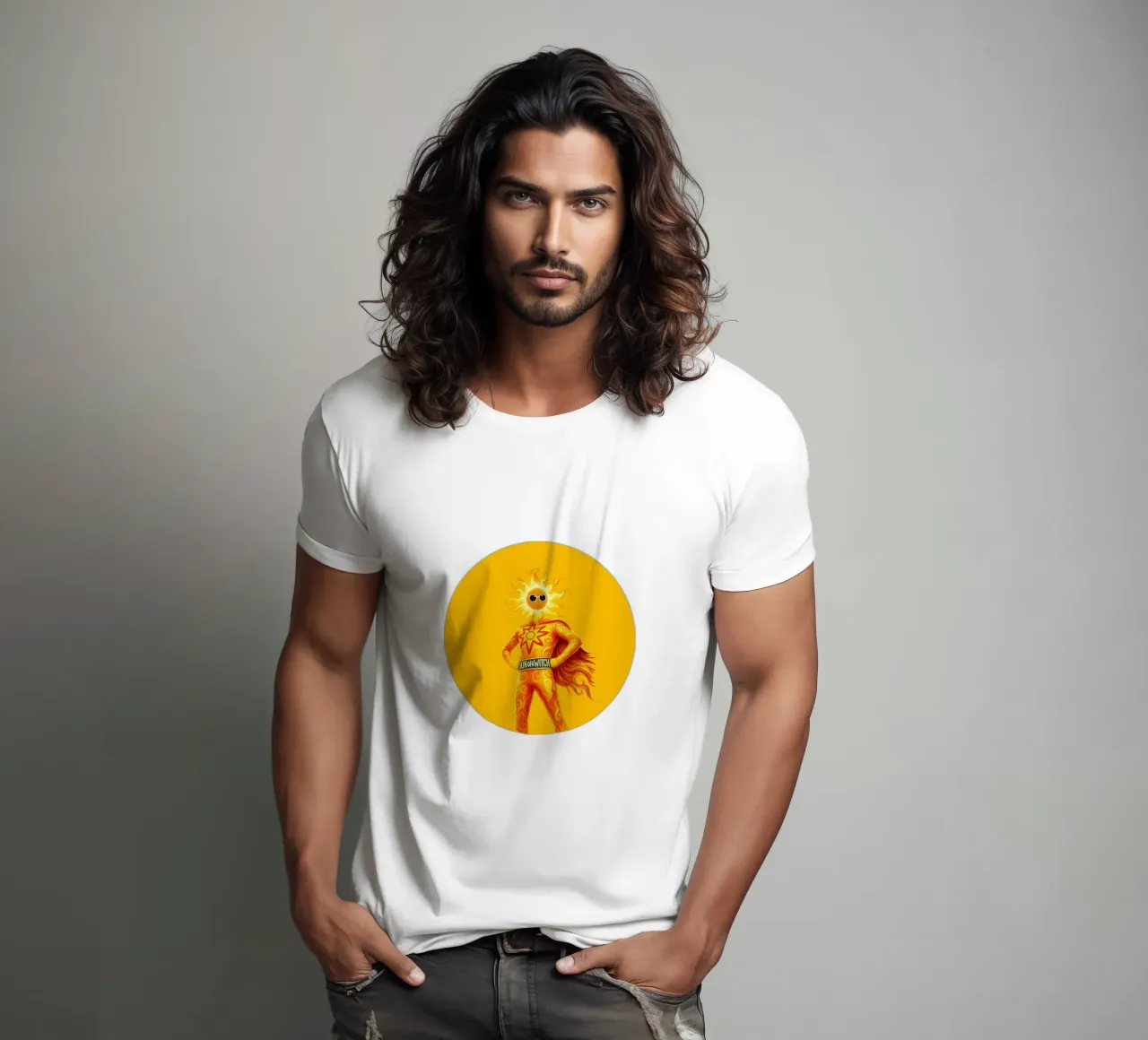 SUN OF A WITCH t-shirt da Vintage Van Gogh