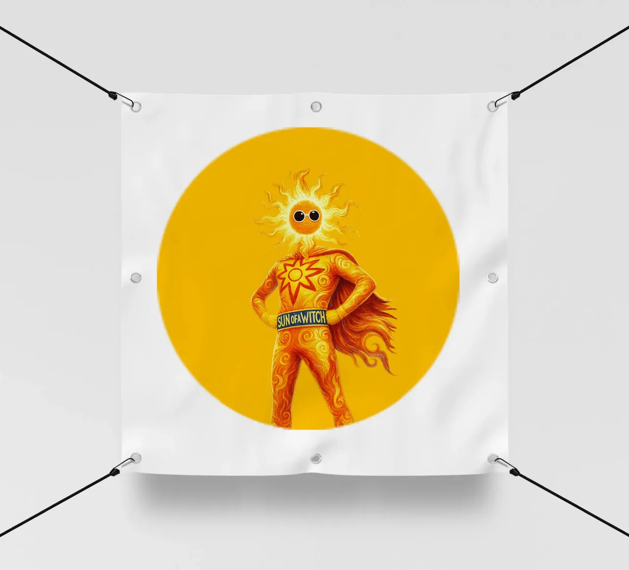 SUN OF A WITCH telo in pvc da Vintage Van Gogh