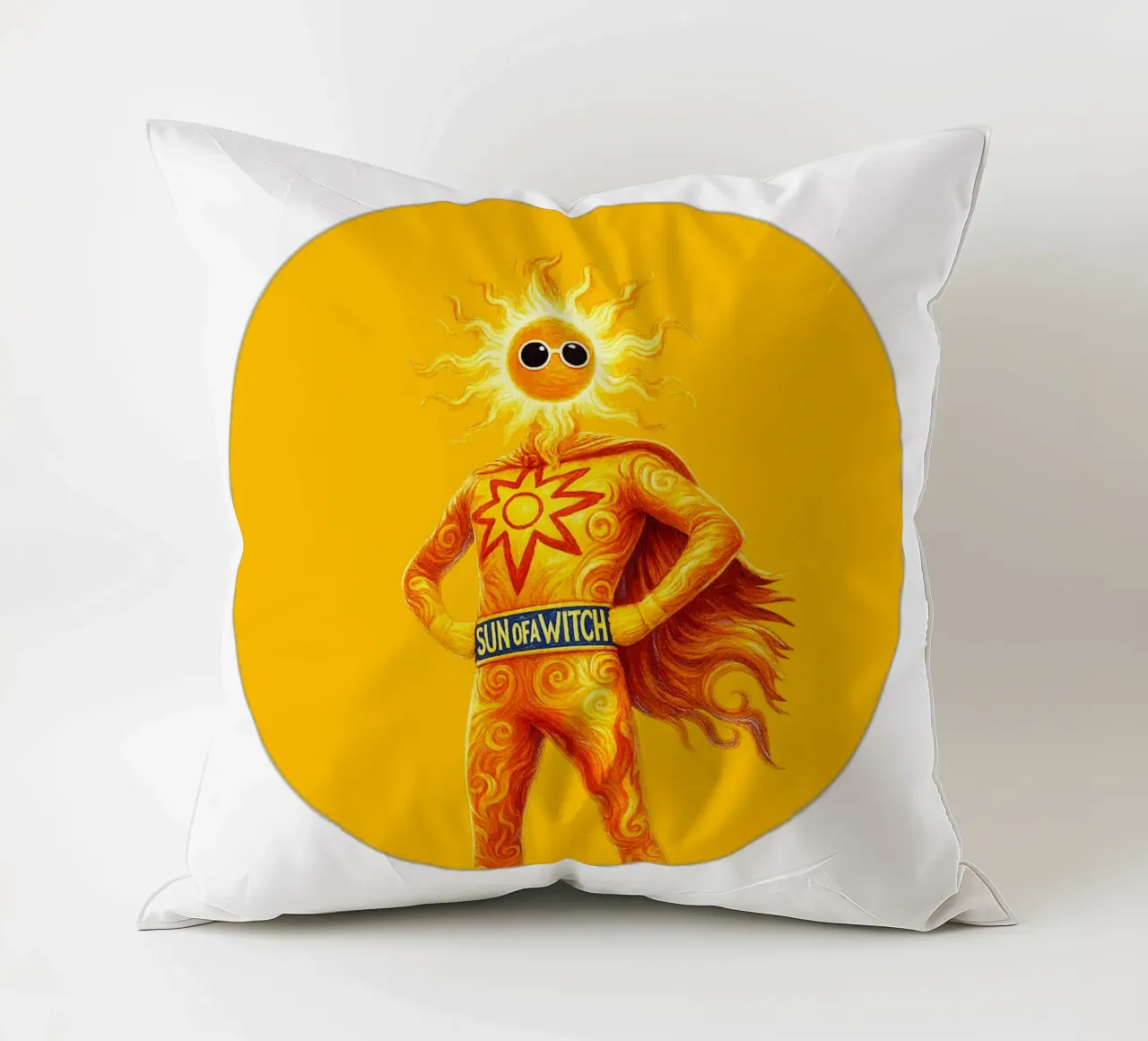 SUN OF A WITCH cuscino da Vintage Van Gogh