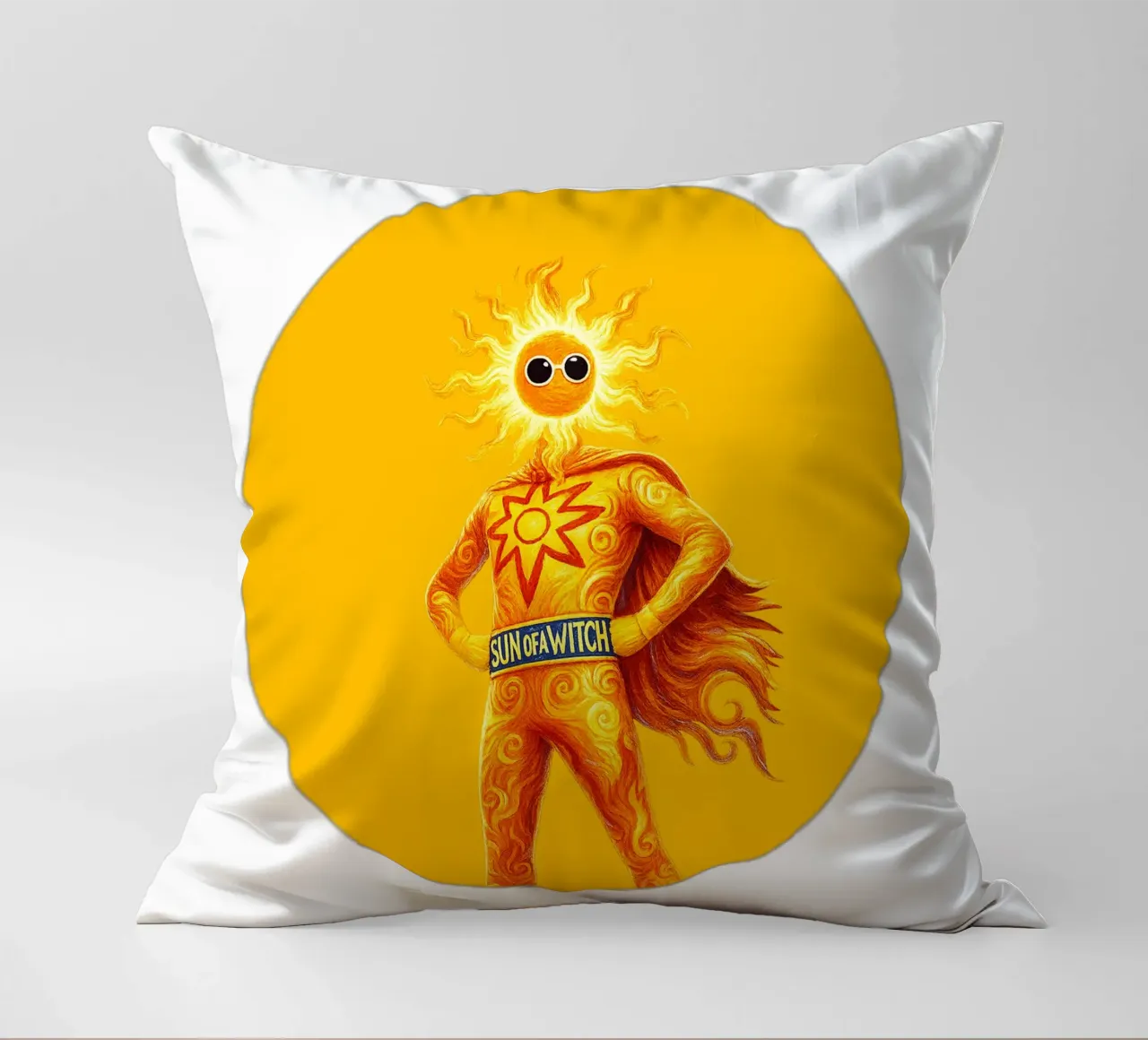 SUN OF A WITCH cuscino da Vintage Van Gogh