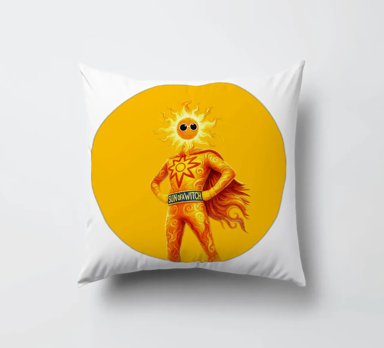 SUN OF A WITCH cuscino da Vintage Van Gogh