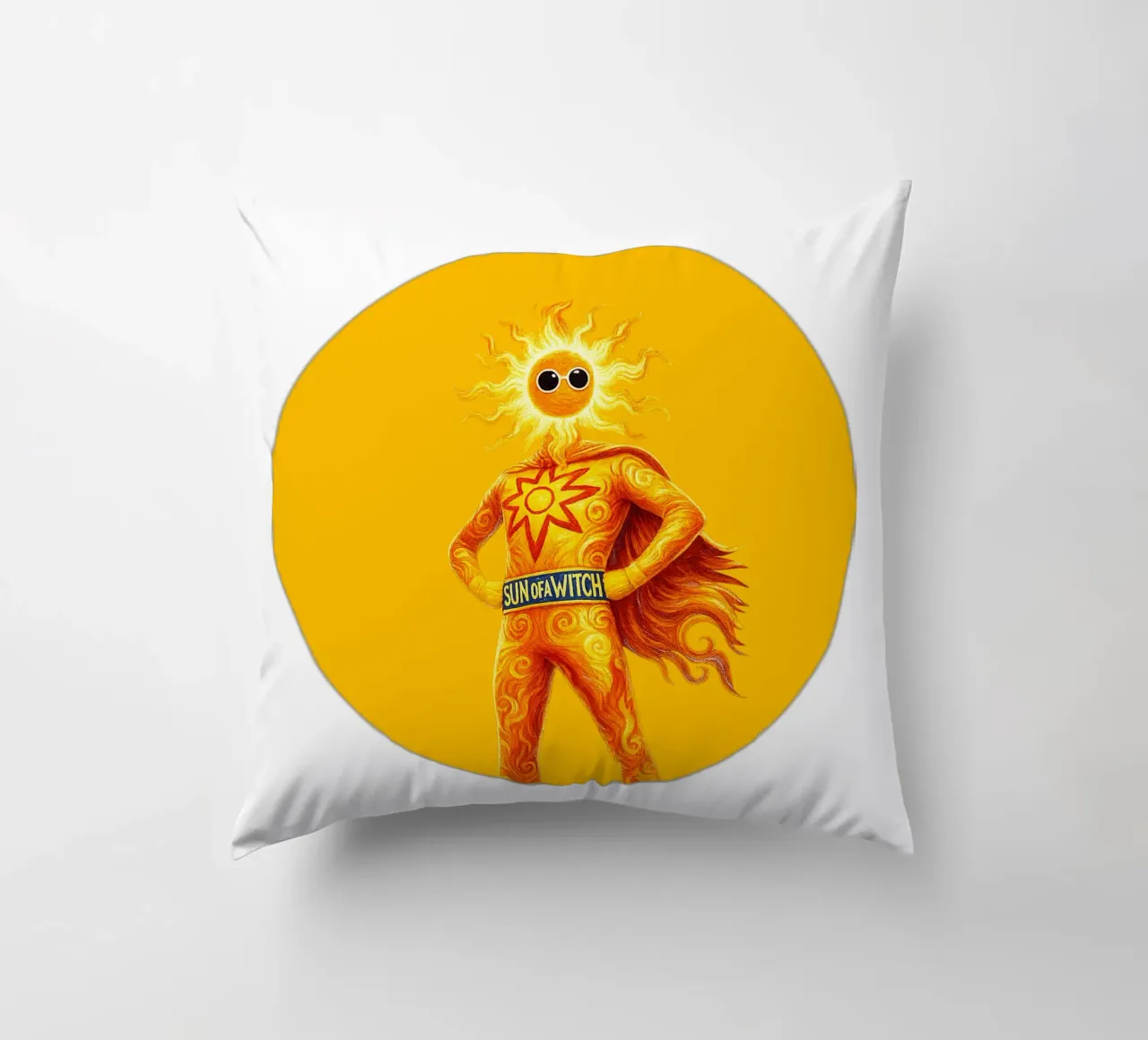 SUN OF A WITCH cuscino da Vintage Van Gogh