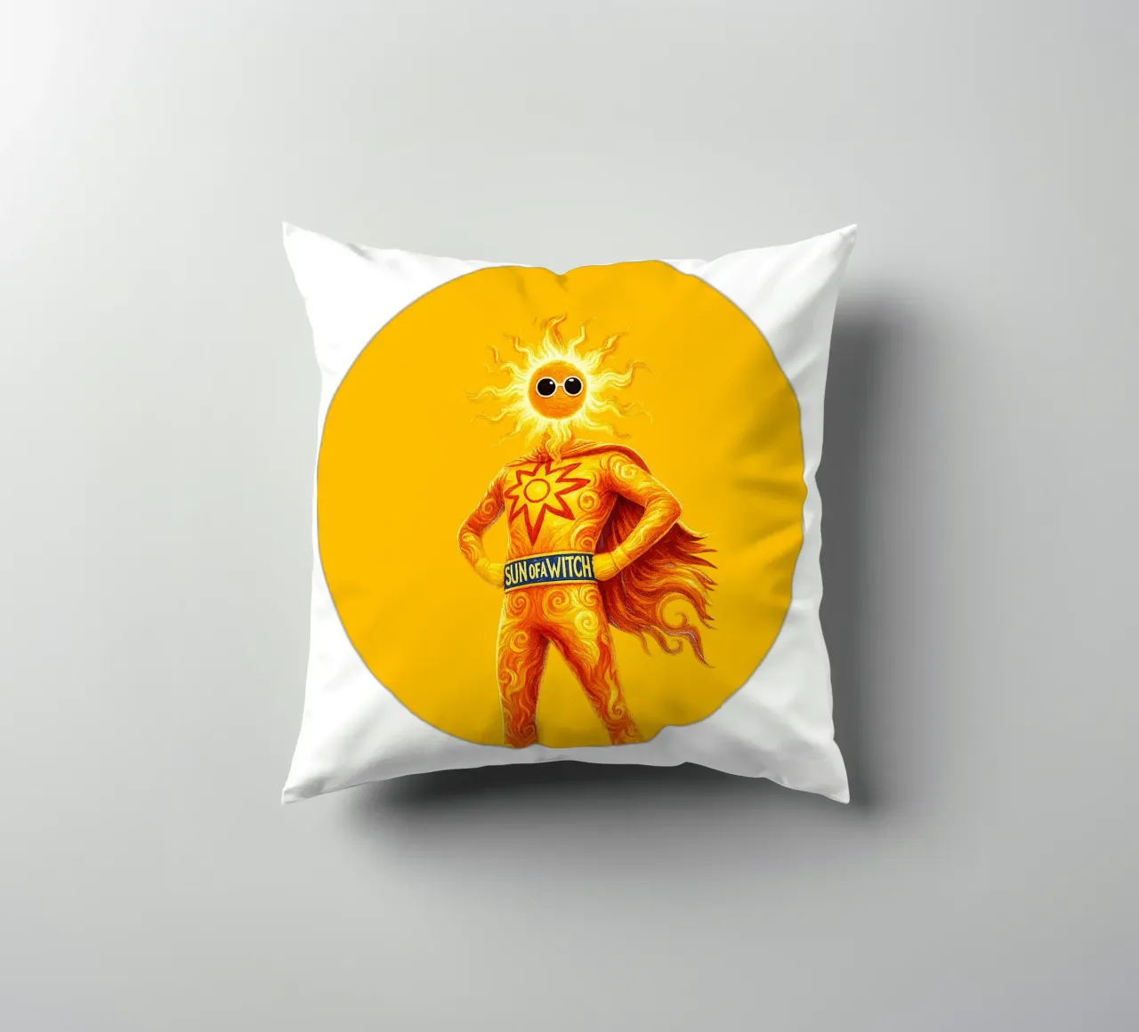 SUN OF A WITCH cuscino da Vintage Van Gogh
