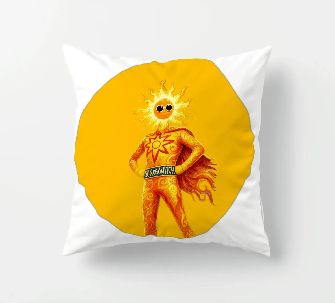 SUN OF A WITCH cuscino da Vintage Van Gogh