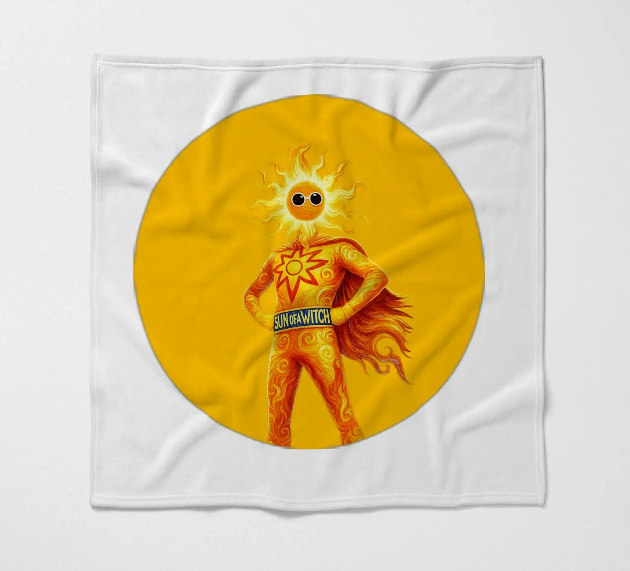 SUN OF A WITCH coperta in pile da Vintage Van Gogh