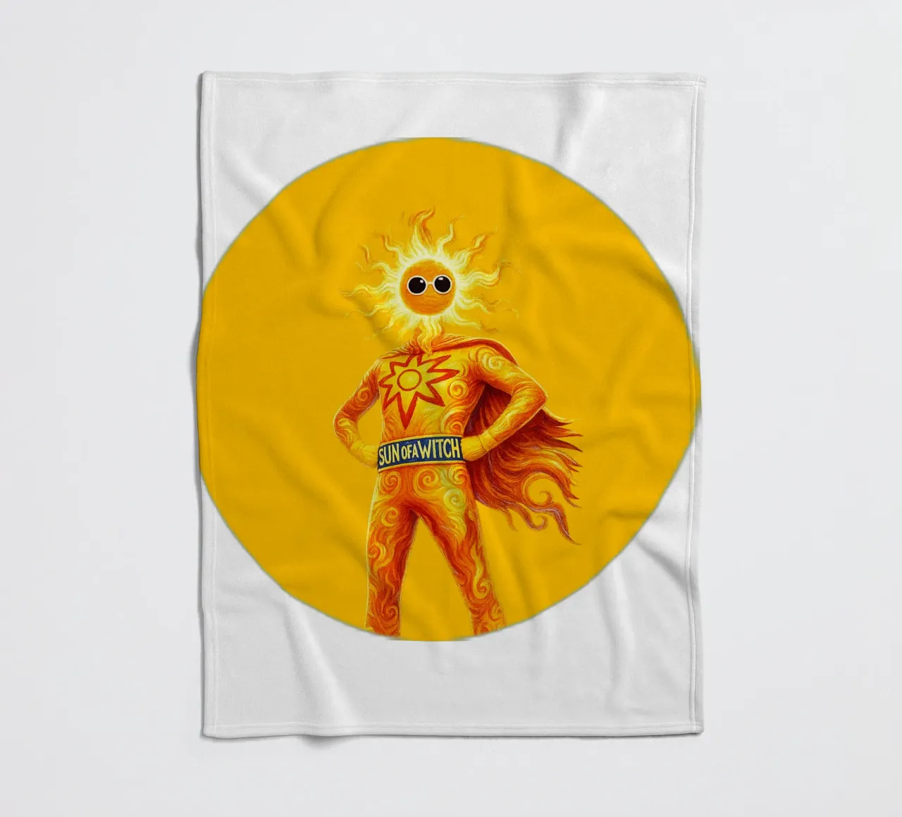 SUN OF A WITCH coperta in pile da Vintage Van Gogh