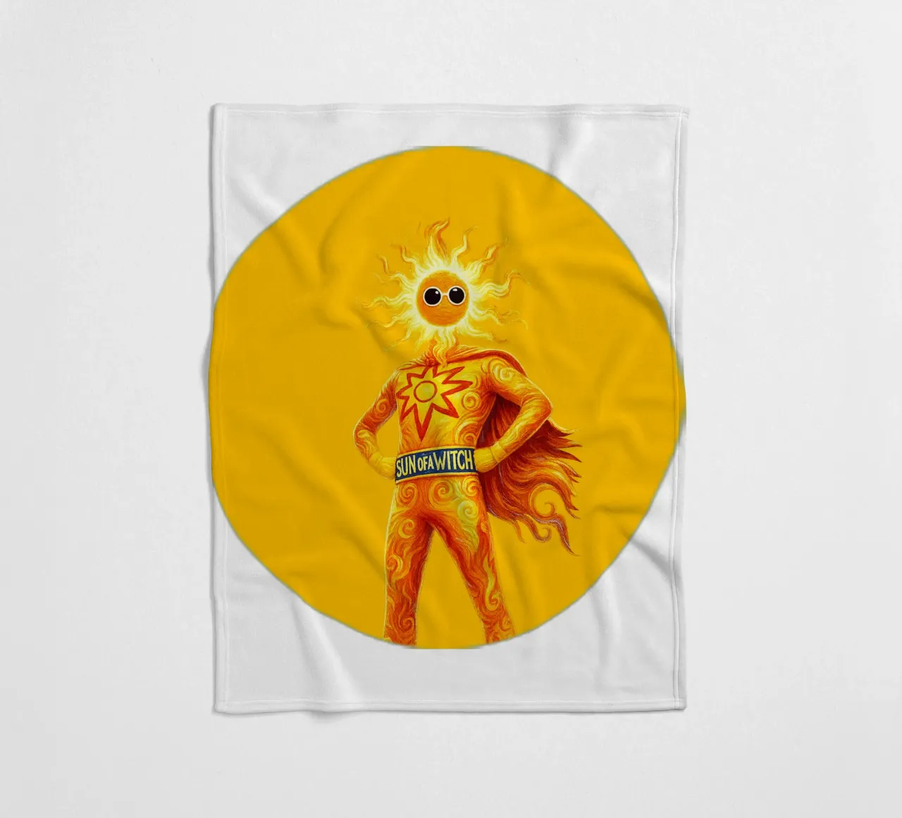 SUN OF A WITCH coperta in pile da Vintage Van Gogh