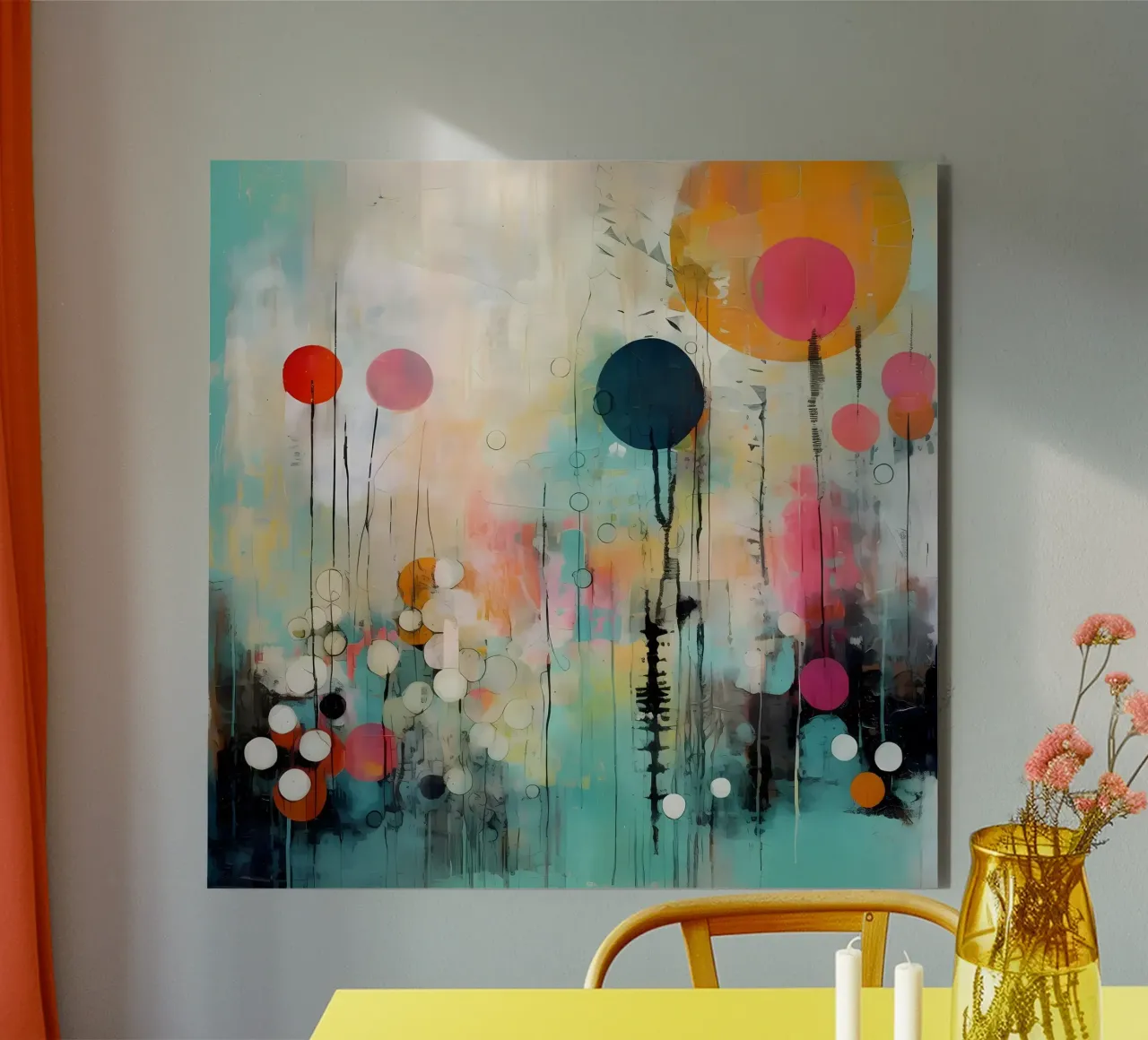 Astratto floreale alluminio dibond da LaylaOzHome