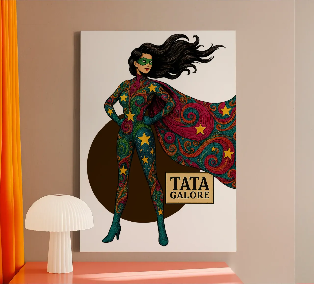 TAT GALORE canvas met Baklijst van Vintage Van Gogh
